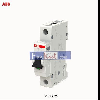 Picture of S201-C25   ABB   Miniature Circuit Breaker - 1P - C - 25 A