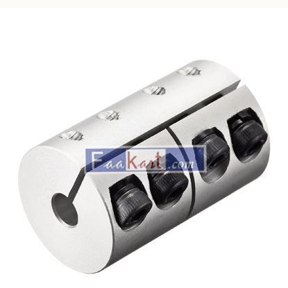 Picture of 6.35mm to 6.35mm Shaft Coupling 25mmx40mm Coupler Aluminum Alloy Joint Motor  Uxcell
