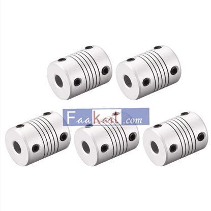Picture of 6mm to 6mm Aluminum Alloy Shaft Coupling Flexible Coupler Motor Connector Joint L25xD19  Uxcell