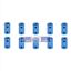 Picture of Wide Application Motor Coupler 10Pcs Firm Connection For Working 5x5mm / 0.2x0.2in,5x8mm / 0.2x0.31in   Ccdes