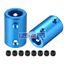 Picture of Shaft Coupling 10mm to 10mm Bore L25xD16 Robot Motor Wheel Rigid Coupler Connector Blue 2Pcs  Unique Bargains