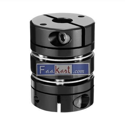 Picture of Clamp Tight Motor Shaft 2 Diaphragm Coupling Coupler 8mm x 8mm Flexible   uxcell