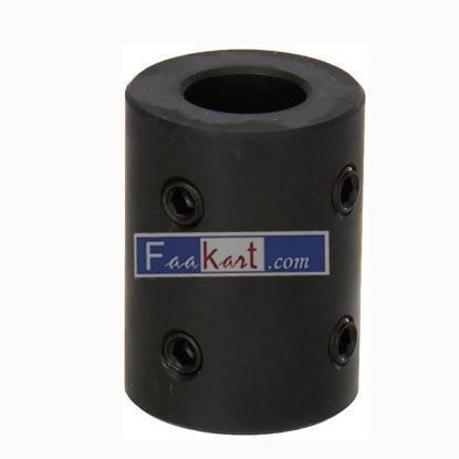 Picture of Climax Part RC-075-4H @ 90 Mild Steel, Black Oxide Plating Rigid Coupling, 3/4 inch bore, 1 1/2 inch OD, 2 inch Length, 5/16-18 x 3/8 Set Screw   Climax Metals