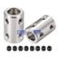 Picture of 8mm to 8mm Bore Rigid Coupling Set Screw L22XD14 Stainless Steel,Shaft Coupler Connector,Motor Accessories.  uxcell