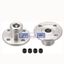 Picture of uxcell    5mm Inner Dia H12*D10 Rigid Flange Coupling Motor Guide Shaft Coupler Motor Connector 2 PCS for DIY Parts