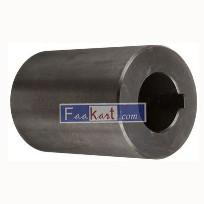 Picture of RC-100-KW   Climax Metals  Part RC-100-KW Mild Steel, Black Oxide Plating Rigid Coupling, 1 inch bore, 2 inch OD, 3 inch Length, 5/16-18 x 1/2 Set Screw
