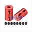Picture of Shaft Coupling 4mm to 5mm Bore L20xD12 Robot Motor Wheel Rigid Flexible Coupler Connector Red   Unique Bargains