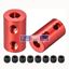 Picture of a18121800ux0724   uxcell   5mm to 5mm Bore Rigid Coupling Set Screw L20XD12 Aluminum Alloy,Shaft Coupler Connector,Motor Accessories,Red