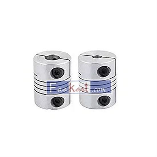 Picture of 5mm to 8mm Shaft Coupling 25mm Length 20mm Diameter Stepper Motor Coupler Aluminum Alloy Joint Connector for 3D Printer CNC Machine DIY Encoder ( Pack of 2  )   Xnrtop