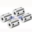 Picture of a19123100ux0491  1/4 Inch to 1/4 Inch Bore Rigid Coupling Set Screw L25XD18 Aluminum Alloy,Shaft Coupler Connector,Motor Accessories,4pcs  uxcell