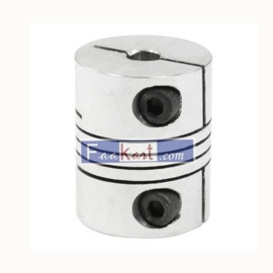 Picture of CNC Motor Shaft Coupler 5mm to 6mm Flexible Coupling 5x6mm   Unique Bargains