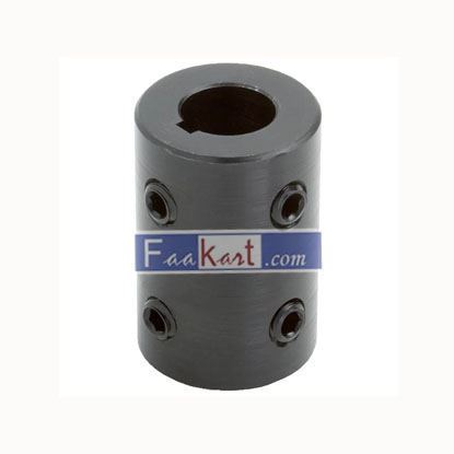 Picture of RC-100-KW4H@90  Climax Metals  Part RC-100-KW4H @ 90 Mild Steel, Black Oxide Plating Rigid Coupling, 1 inch bore, 2 inch OD