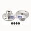 Picture of uxcell 4mm Inner Dia H12*D10 Rigid Flange Coupling Motor Guide Shaft Coupler Motor Connector 2 PCS for DIY Parts