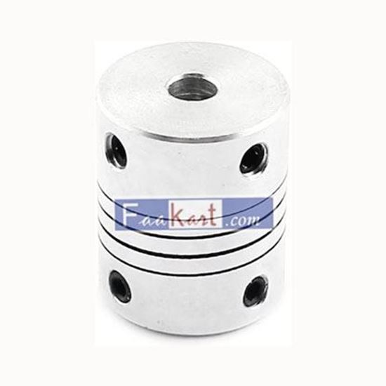 Picture of Qtqgoitem Motor Shaft 5mm to 5mm Aluminum Alloy Helical Beam Coupling 20x25mm ( Model: 0e2 337 039 3aa 4a6 )  Generic
