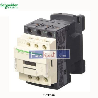 Picture of LC1D80   Schneider   3-Pole Schneider LC1D80 Power Contactor