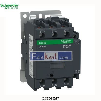 Picture of LC1D50M7    Schneider Electric  LC1D50M7  TeSys Deca contactor