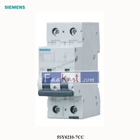 Picture of 5SY6210-7CC   SIEMENS  2P C10 Mini Circuit Breaker MCB