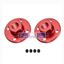Picture of DMiotech 2 Pack 8mm Inner Dia H13xD10 Flange Coupling Connector Rigid Guide Shaft Support Coupler Shaft Coupling with Screws for DIY RC Model Motors Red