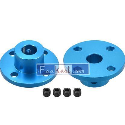 Picture of 8mm Inner Dia H13*D16 Rigid Flange Couplings Motor Guide Shaft Coupler Motor Connector 2PCS for DIY Parts    Unique Bargains