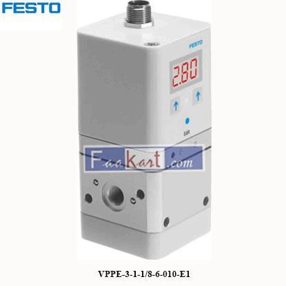 Picture of VPPE-3-1-1/8-6-010-E1  Festo  G 1/8 Pneumatic Regulator - 0.06bar to 6bar, 8bar max. input, 557772