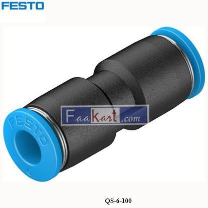 Picture of QS-6-100  FESTO  push-in connector  130687
