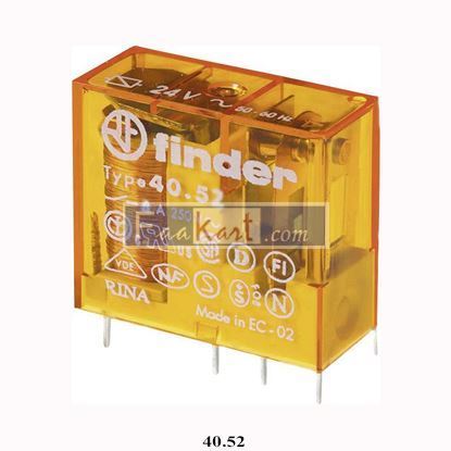 Picture of 40.52 - FINDER  MINIATURE PCB/PLUG-IN RELAY 8A