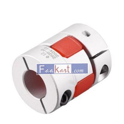 Picture of uxcell  6.35mm to 12mm Bore L31xD25 Flexible Coupling Jaw Coupler Shaft Joint
