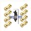 Picture of Befenybay  8 Pcs 2mm to 2mm Brass Connector Copper DIY Motor Flexible Shaft Coupling