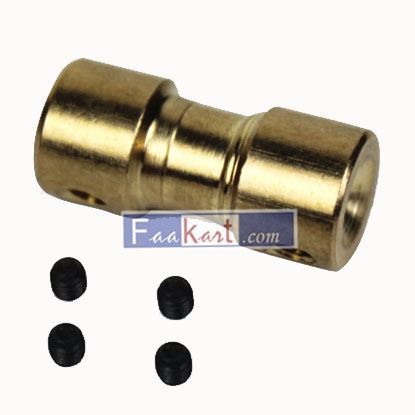 Picture of Cacagoo  4-4mm Brass Motor Copper Shaft Coupling Coupler Connector Sleeve Adapter