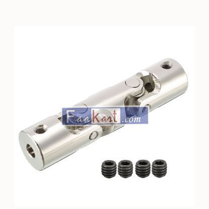 Picture of 4mm to 4mm Inner Dia 2 Section Universal Steering Shaft U Joint Coupler L52XD12  Unique Bargains