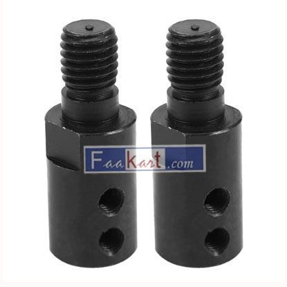 Picture of 2Pcs M10 8 mm Dc Motor Shaft Drill Adapter for Saw Blade Connection Coupling Joint Connector Coupler Sleeve Tools   Trjgtas