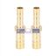 Picture of 2 Pcs 8mm to 6mm Brass Barb Hose Fitting Straight Connector Adaptor for Car Auto  Unique Bargains