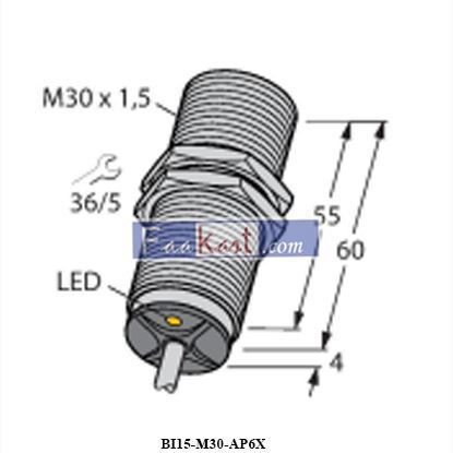 Picture of BI15-M30-AP6X TURK Inductive proximity sensor