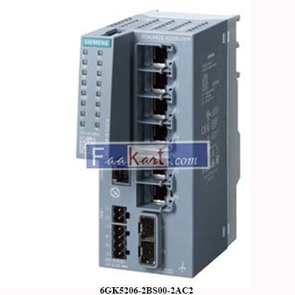 Picture of 6GK5206-2BS00-2AC2  SIIEMENS SCALANCE XC206-2SFP manageable Layer 2 IE switch