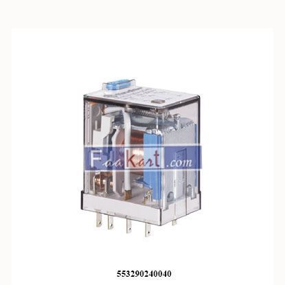 Picture of 553290240040  Finder relays 2CO   DPDT, 24 Vdc, 10A  553290240040