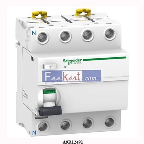 Picture of A9R12491  SCHNEIDER  RESIDUAL CURRENT CIRCUIT BREAKER