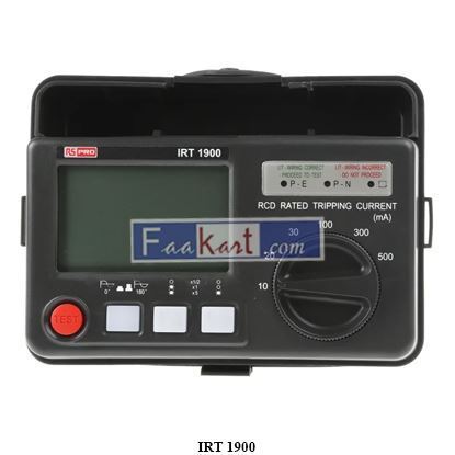 Picture of RS Pro  Instruction Manual  IRT 1900  Digital RCD Tester