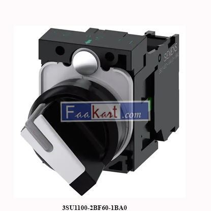 Picture of 3SU1100-2BF60-1BA0 SIEMENS SELECTOR SWITCH   3SU11002BF601BA0