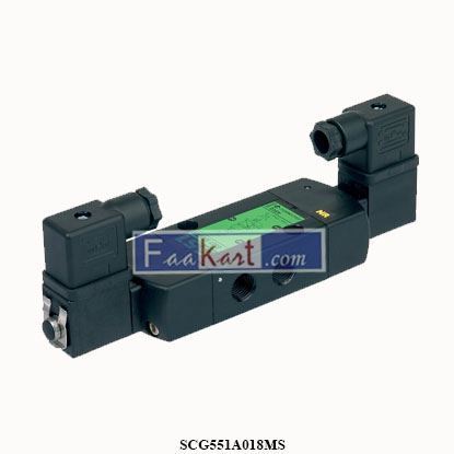 Picture of SCG551A018MS  ASCO  24/DC – 5/2, Bi-Stable and Return, G1/4, Orifice Size 6m, Series 551 Pilot/Air Spool Valves