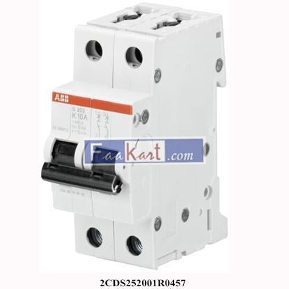 Picture of S202-K15  ABB  2CDS252001R0457  Miniature Circuit Breaker - 2P - K - 15 A