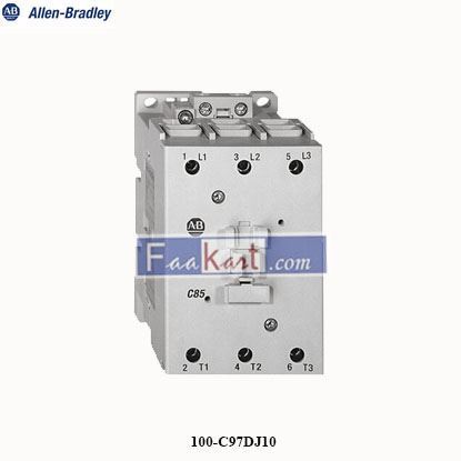 Picture of 100-C97DJ10   ALLEN-BRADLEY   Contactor, IEC, 97A, 3P, 24VDC Coil, 1NO