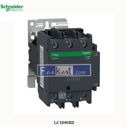 Picture of LC1D80BD  SCHNEIDER   TeSys D contactor