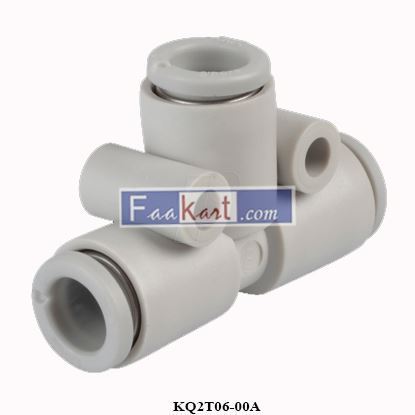 Picture of KQ2T06-00A  SMC KQ2 Series Tee Tube-to-Tube Adaptor Push In 6 mm