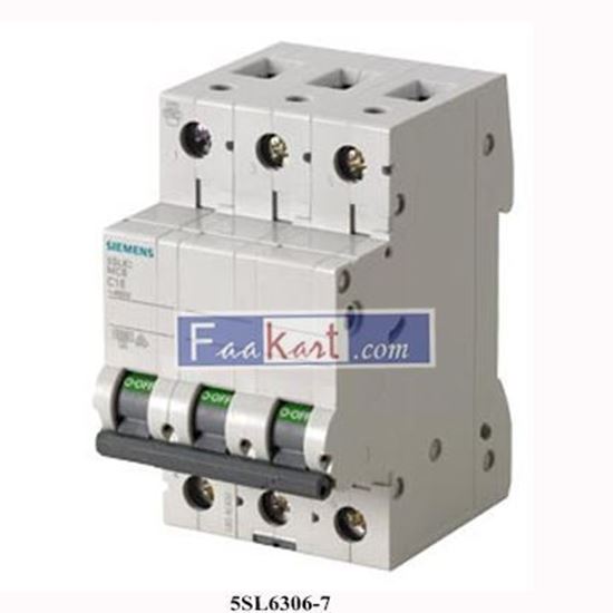 Picture of 5SL6306-7  |  5SL63067 |  SIEMENS - Miniature circuit breaker