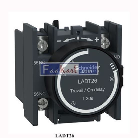 Picture of LADT26  Schneider  Time delay auxiliary contact block