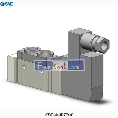 Picture of SY5120-4DZD-01  SMC  SOLENOID VALVE 5/2 WAY