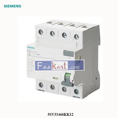 Picture of 5SV33466KK12  Siemens  Residual current circuit breaker (RCCB)  5SV3346-6KK12