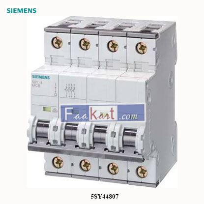 Picture of 5SY44807  Siemens  Circuit breaker 80 A 230 V, 400 V  5SY4480-7