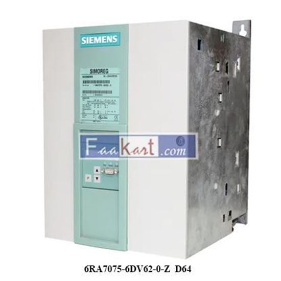 Picture of 6RA7075-6DV62-0-Z D64  SIEMENS  DC MASTER CONVERTER