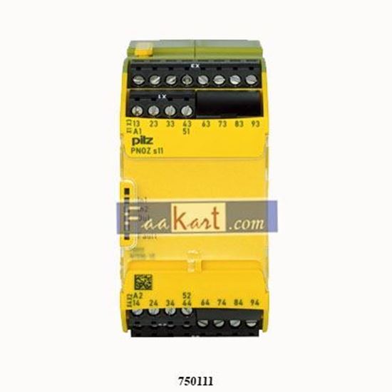 Picture of 750111  | PILZ   Safety Relay 6A 1NC 8NO DIN Rail Mount.